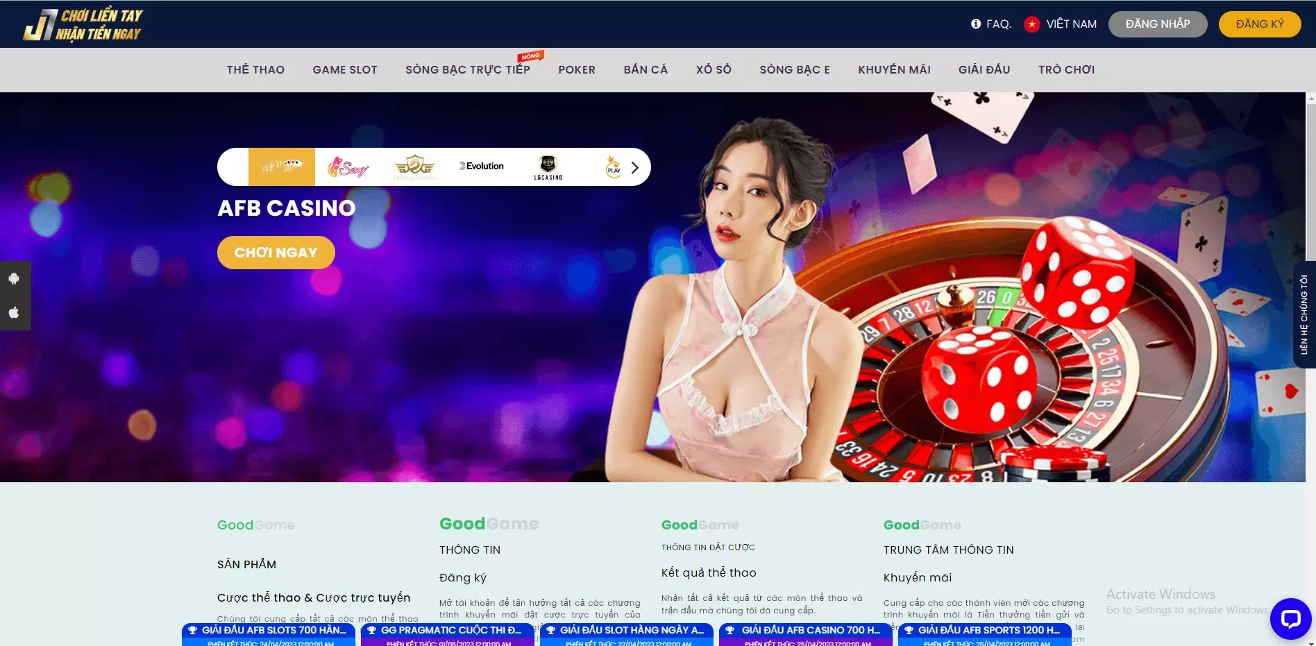 sảnh casino j7bet